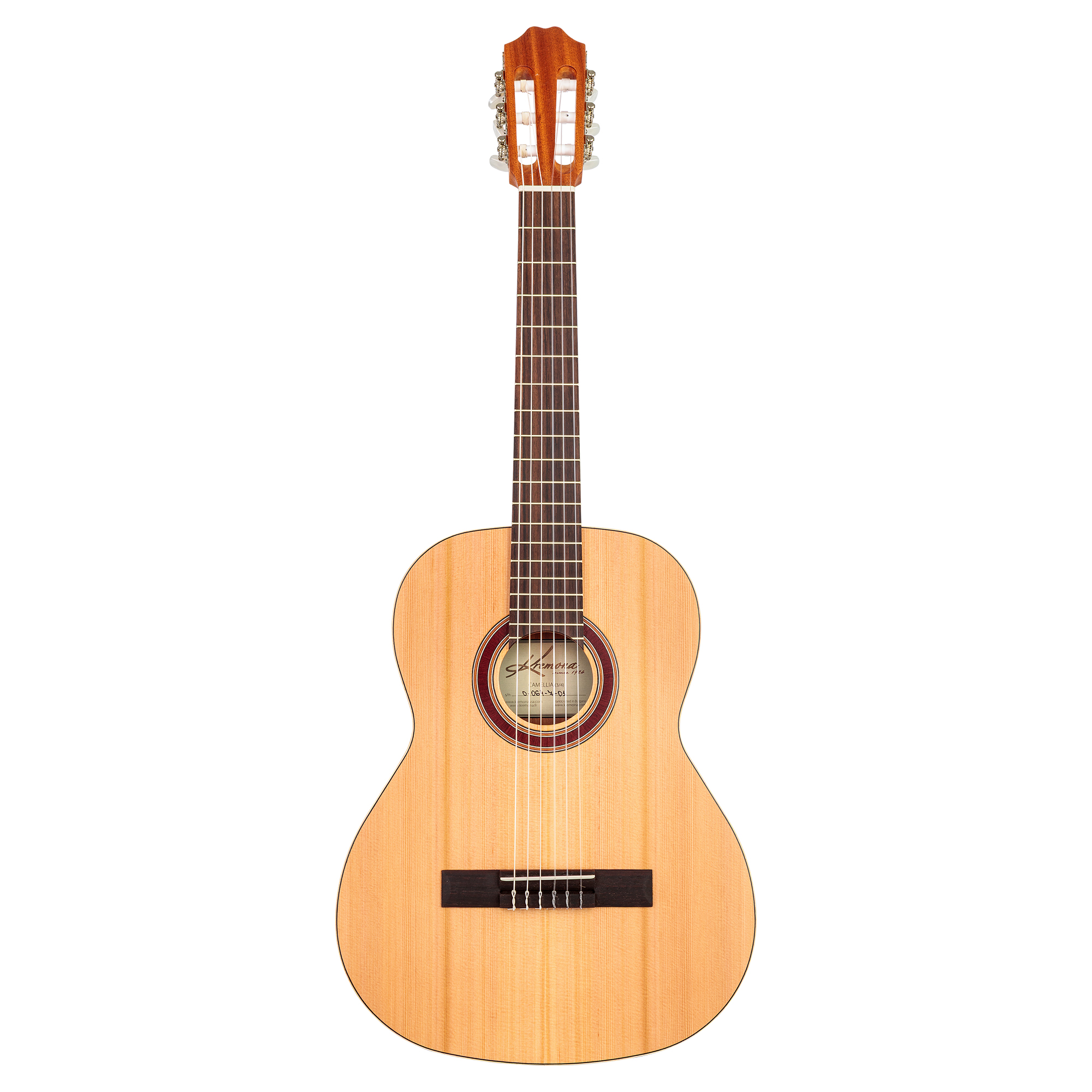 Kremona Camellia handcrafted European fractional 3/4 classical guitar