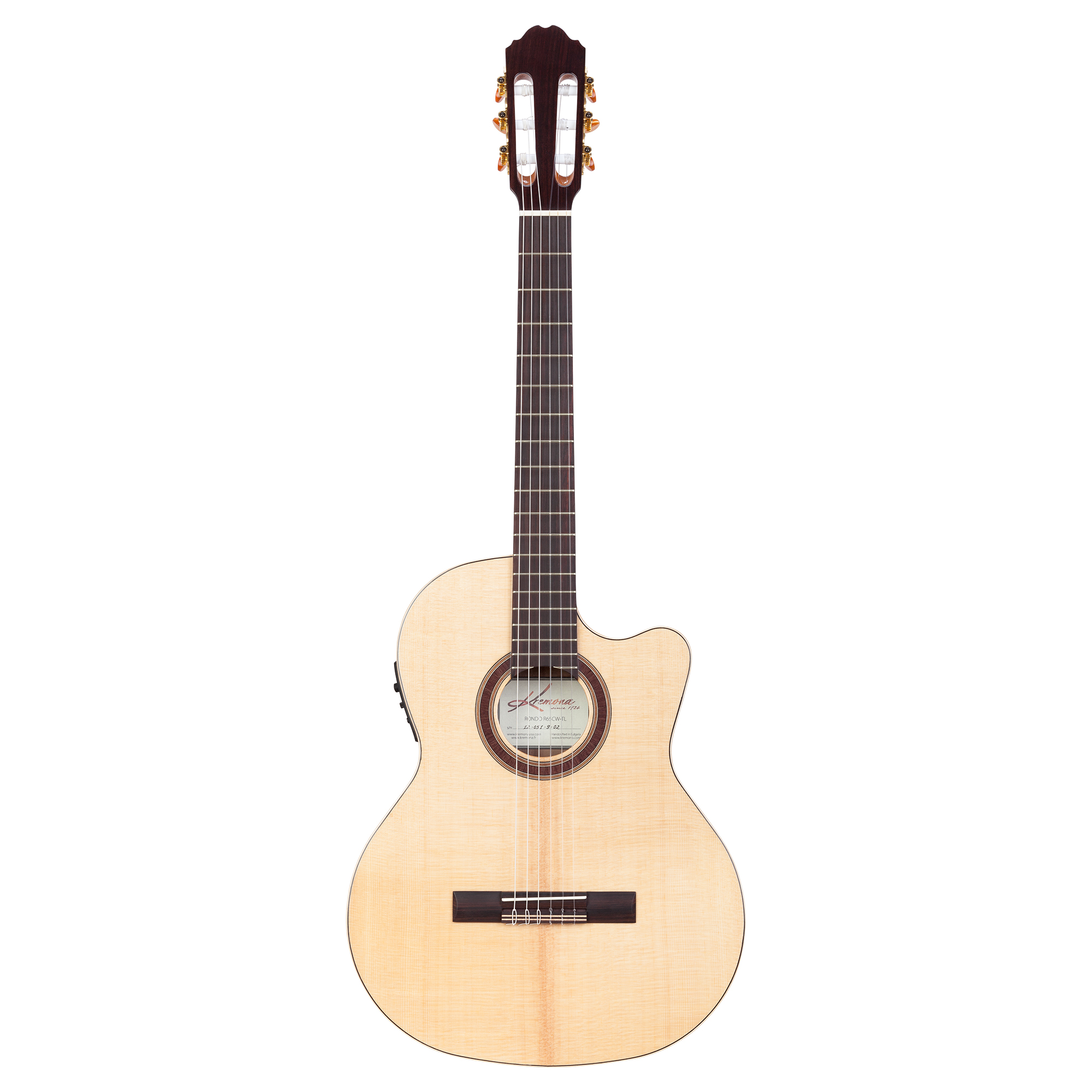 Kremona Rondo R65CW TL crossover thin-line cutaway nylon stage guitar with Fishman Presys Blend.jpg